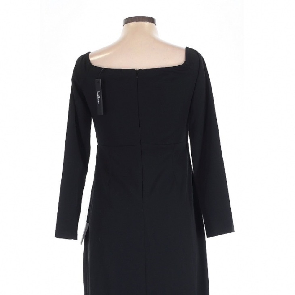 Lulus Glamorous Sweetheart Black Maxi Dress XL Long Sleeve Holiday Formal - Picture 6 of 9